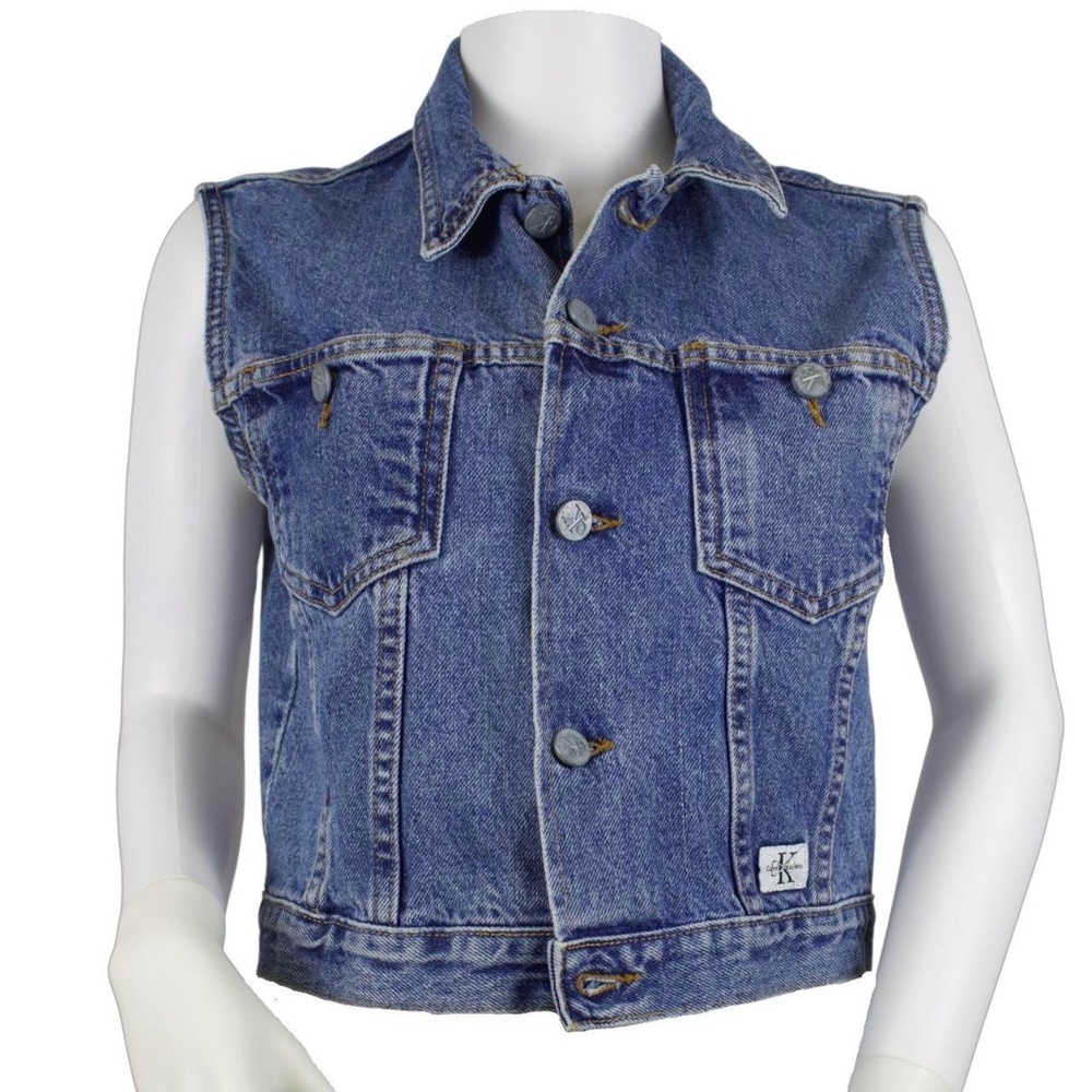 vintage jean vest